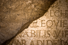 fragment of Latin inscription on marble