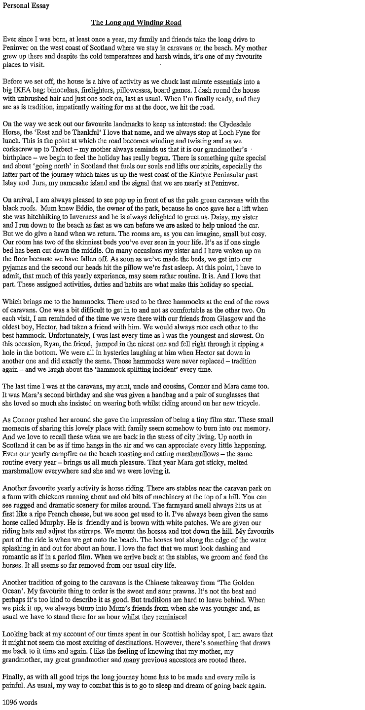 nat 5 english essay
